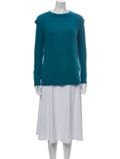 Pre-owned Sportmax Crew Neck Sweater In Blue