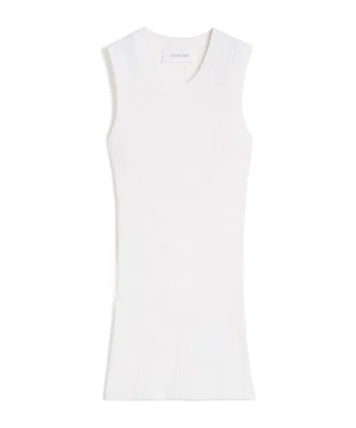 Sportmax Crew Neck Vest In White