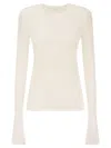 Sportmax Long-sleeved T-shirt In White