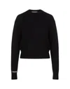 Sportmax Sport Max Wool Crewneck Sweater In Black