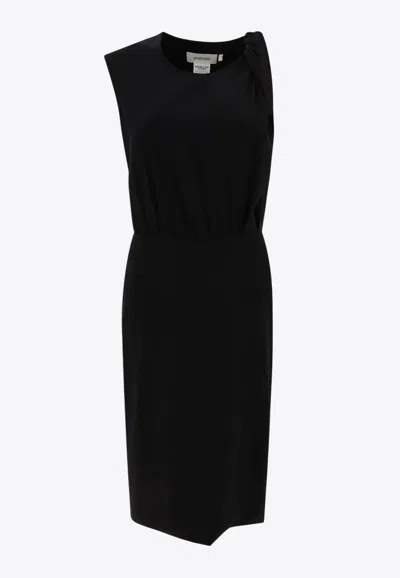 Sportmax Cris Sleeveless Midi Dress In Black