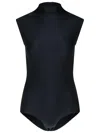 Shop Sportmax 'cristin' Black Polyamide Blend Bodysuit