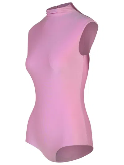 Sportmax Cristin Pink Polyamide Blend Bodysuit