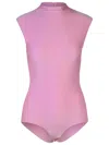 SPORTMAX SPORTMAX 'CRISTIN' PINK POLYAMIDE BLEND BODYSUIT