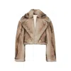 Sportmax Pinstripe-pattern Jacket In Brown