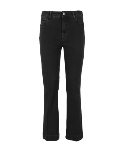 Sportmax Cropped Skinny-cut Jeans In Black