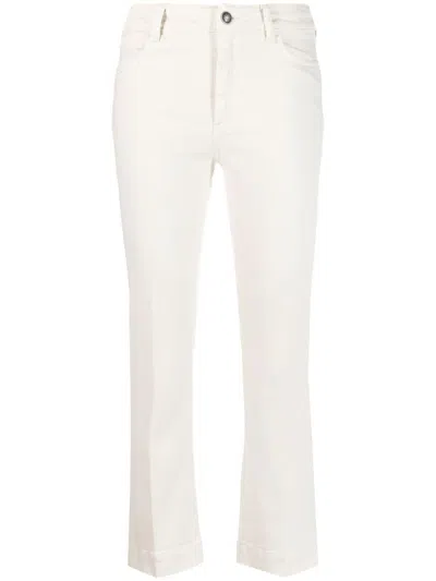 Sportmax Ausgestellte Cropped-jeans In Neutrals