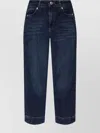 Sportmax Cropped Straight Trousers Contrast Stitching