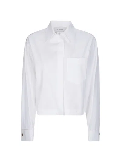 Sportmax Cropped Tailored Shirt In Multi