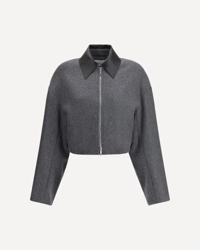 SPORTMAX CROPPED VACUO JACKET IN VIRGIN WOOL