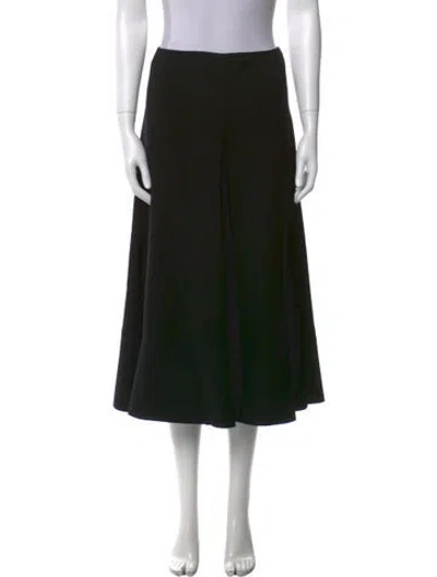 Pre-owned Sportmax Crystal Embellishments Knee-length Skirt In Black