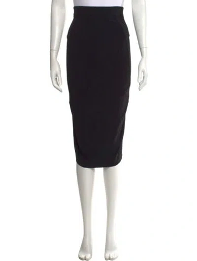 Pre-owned Sportmax Crystal Embellishments Midi Length Skirt In Black
