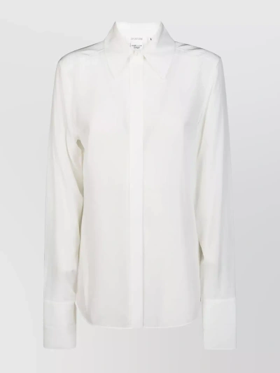 Sportmax Algebra - Silk Shirt In White