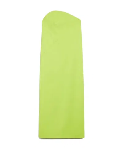 Sportmax Curved Neckline Maxi Dress In Yellow