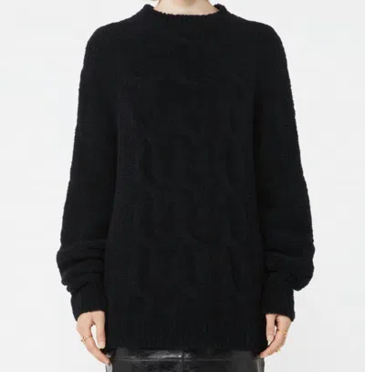 Sportmax Curvone Oversized Knit Sweater In Black