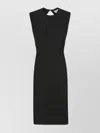 Sportmax Halter Neckline Fitted Waist Midi Dress