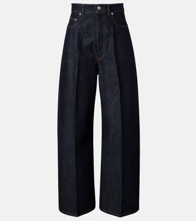 Sportmax Dangri Wide-leg Jeans In Blue