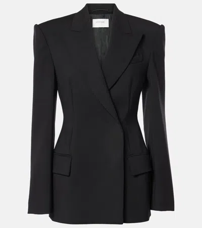 Sportmax 'danzica' Wool Blazer Featuring Flap Pockets In Black