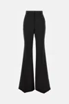 Sportmax Dark Brown Flared Pants In Black