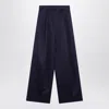 Sportmax Oversized High Waist Wide-leg Trousers In Purple