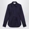 Sportmax Fitted Long Sleeve Collared Shirt In Blue