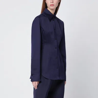 SPORTMAX SPORTMAX | DARK PURPLE FITTED SHIRT
