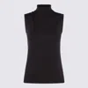 Sportmax Vertigo Sleeveless Virgin Wool Sweater In Black