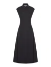 Sportmax Cotton Flared Skirt Midi Length Dress