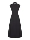 Sportmax Cotton Flared Skirt Midi Length Dress