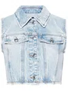 Sportmax Buttoned Sleeveless Denim Gilet