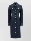 Sportmax Fiorito Denim Midi Dress