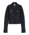 Sportmax Denim Fitted-waist Jacket In Black