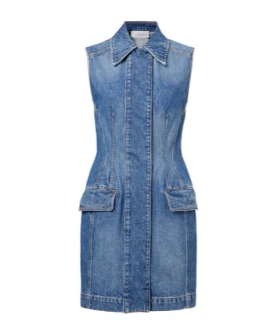 Sportmax Denim Minidress In Blue