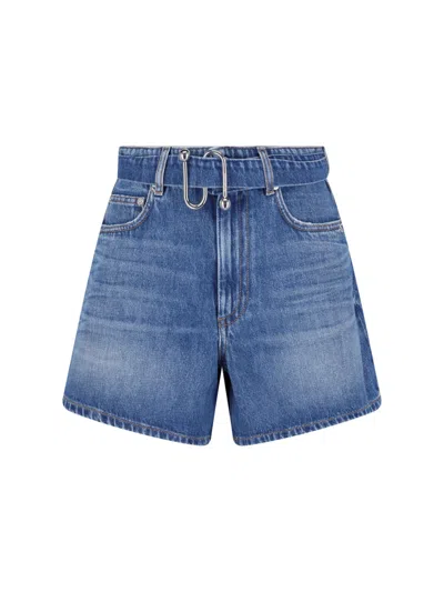 Sportmax Denim Shorts In Blue