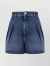 Sportmax Pleated Denim Trouser Shorts