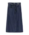 Sportmax Denim Skirt In Blue