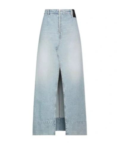 Sportmax Denim Skirts In Blue