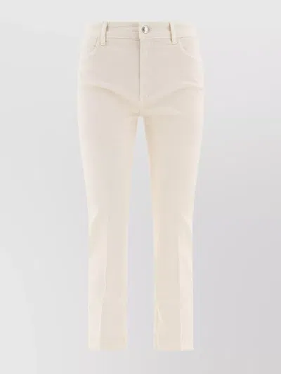 Sportmax Denim Trousers Back Pockets In White