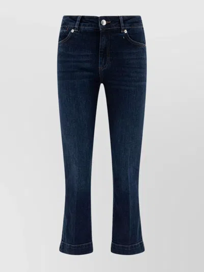Sportmax Denim Trousers Belt Loops In Blue