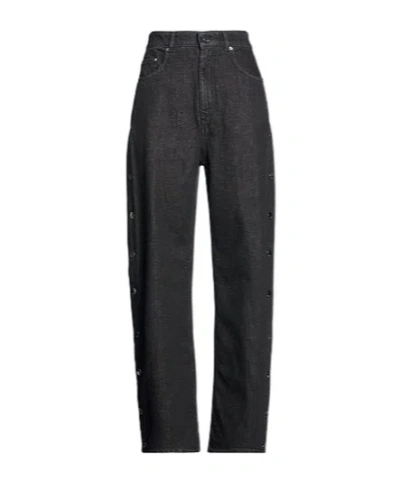 Sportmax Denim Trousers In Gray