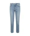 Sportmax Denim Trousers With Belt Loops In Blue