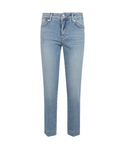 Sportmax Denim Trousers With Belt Loops In Blue