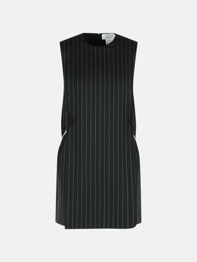 Sportmax 'domini' Black Virgin Wool Blend Dress