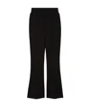 Sportmax Double-belt Bell Bottoms In Black