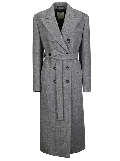 SPORTMAX DOUBLE-BREASTED BELTED COAT
