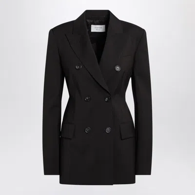 Sportmax Double-breasted Jacket Featuring Button Detailing In Animal Print