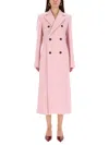 Sportmax Comune Tailored Coat In Pink