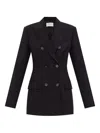 Sportmax Tailored Double-breasted Jackets Button Detailing In Black