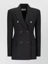 Sportmax Double-breasted Jacket Featuring Button Detailing In Animal Print