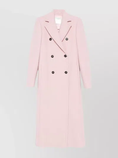 SPORTMAX DOUBLE-BREASTED LONG COAT NOTCHED LAPELS